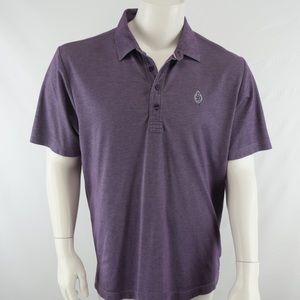 Travis Mathew Men's Golf Polo Shirt Size Large Purple